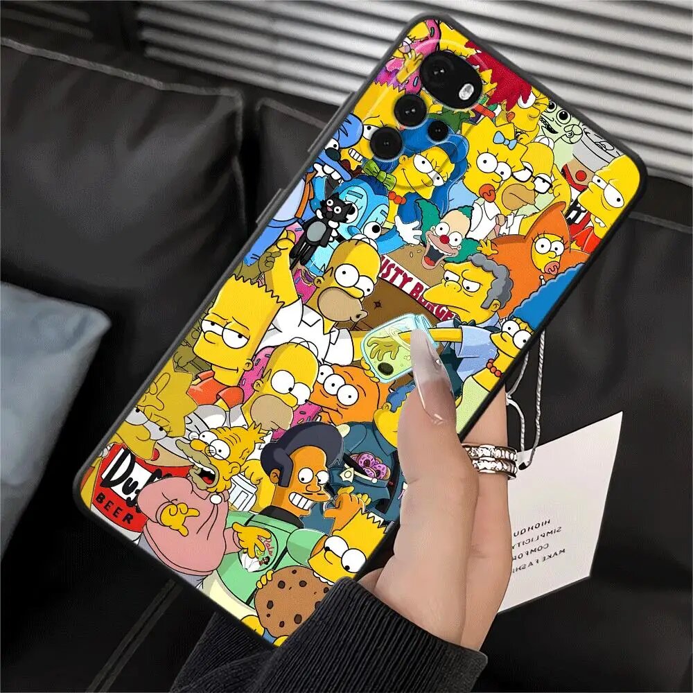Чехол на Motorola Edge 20, The Simpsons, Mix02