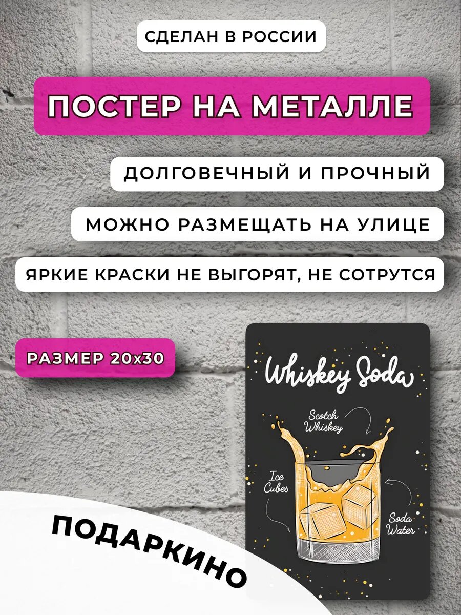 Постер интерьерный Whiskey — фото 1
