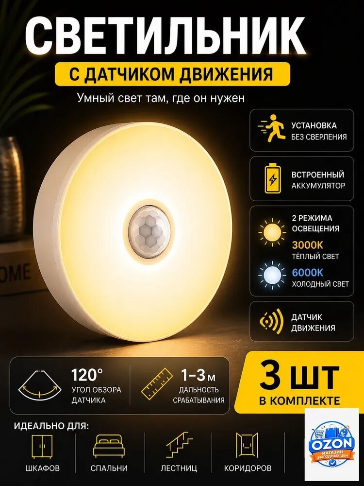 Настенно-потолочный светильник, LED, Артикул: 5725169268, PowerV_0: Встроенный аккумулятор