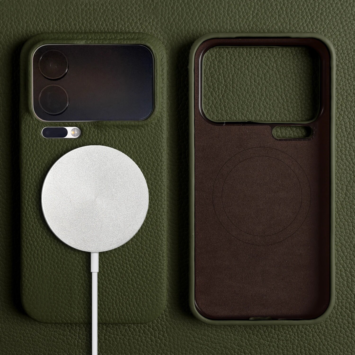 Чехол MagSafe для Xiaomi 14T Pro, Army Green 6322