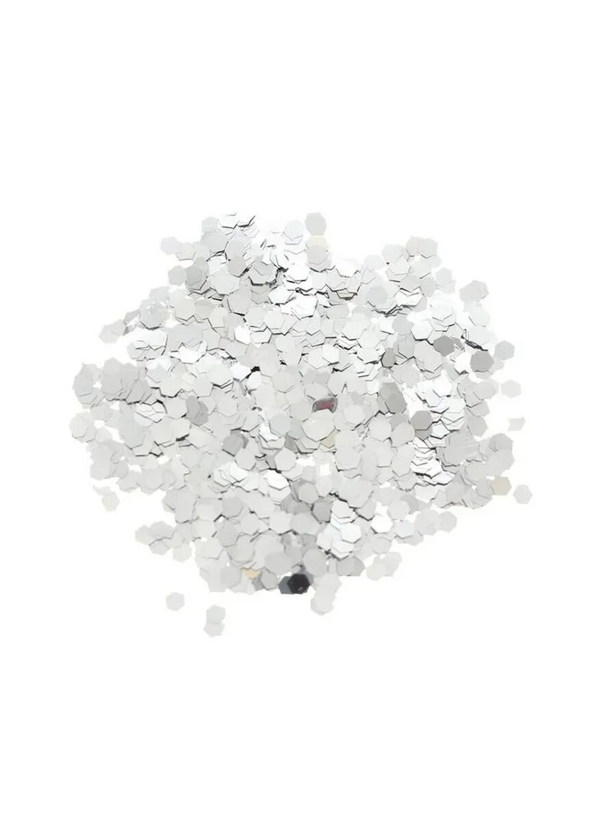 Наполнитель для шара «Конфетти шестиугольник», 3 мм, 10 г