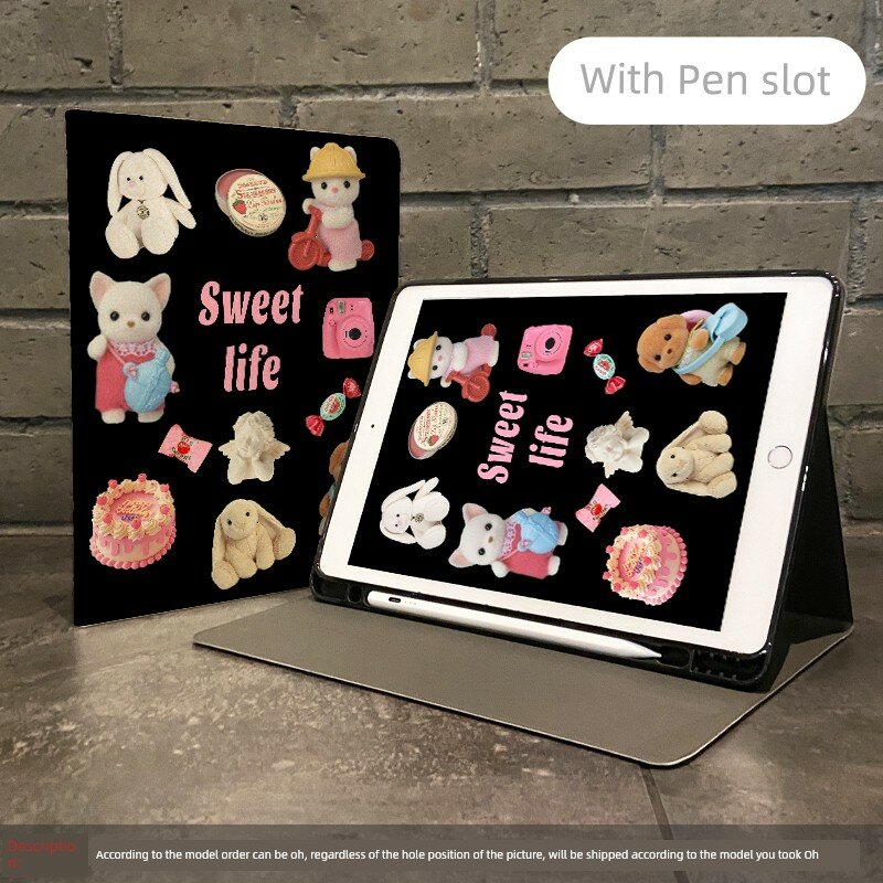 Подходит для защитного чехла для iPad, iPad9, девятого поколения, 10,2 дюйма, модель 2021 года, с отсеком для ручки, в