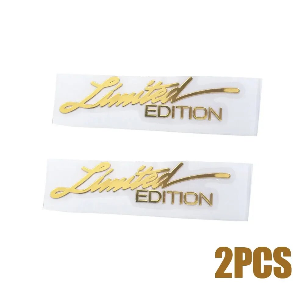 2 шт. наклейки "Limited Edition" золотые, декор автомобиля