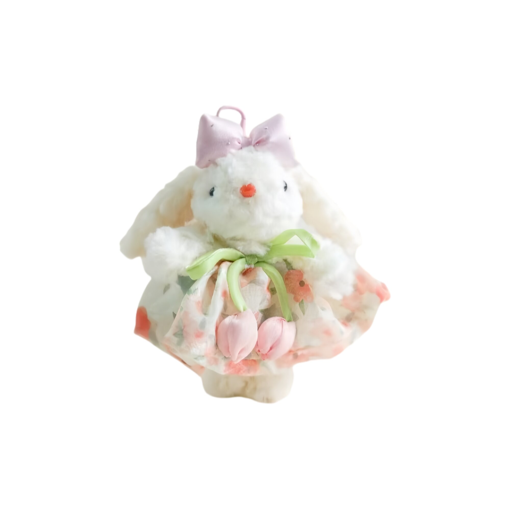 Плюшевый шарм унисекс BOBIXIONG 18 см, Pink Tulip Bunny Ears