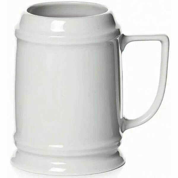Кружка для пива "Белая" Принц; фарфор; 0,88л.