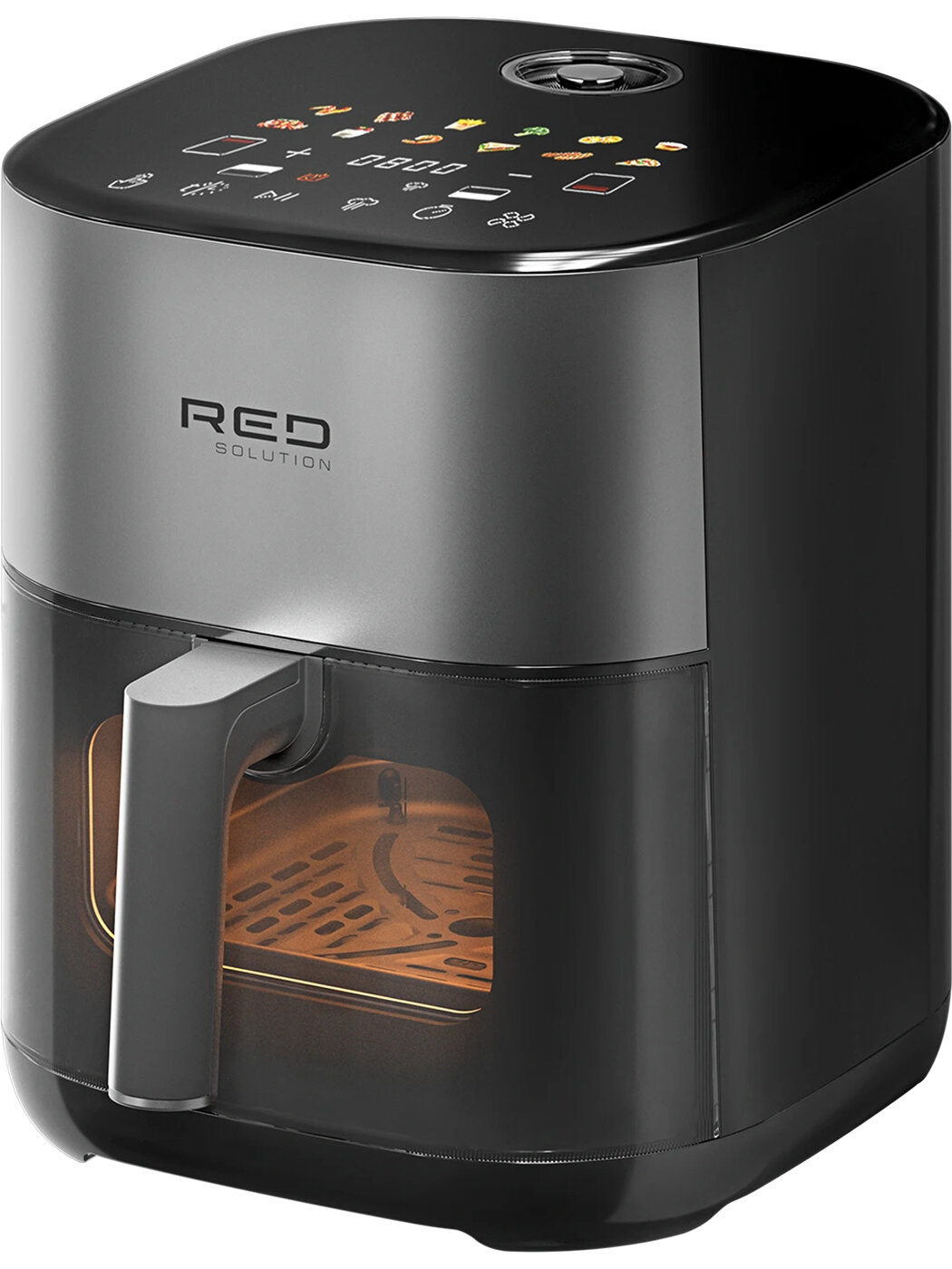 Аэрогриль RED SOLUTION PURE STEAM WS270, серый/черный, 2100Вт, 6л — фото 1