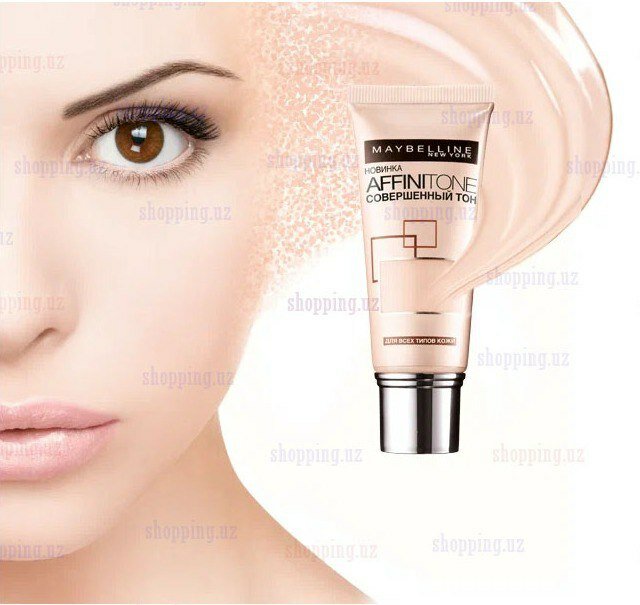 Тональный крем Maybelline "Affinitone", совершенный тон 14 кремово-бежевый 30мл