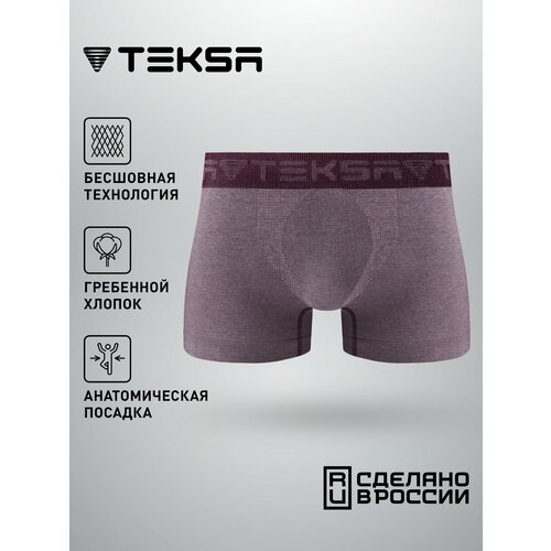фото Трусы teksa mbx 008, размер 2xl, бордовый