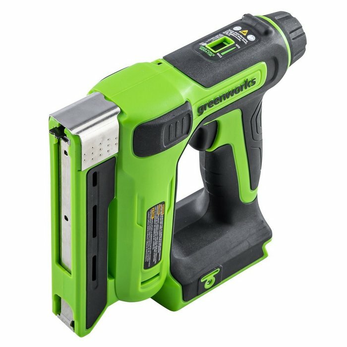Степлер аккумуляторный Greenworks G24CS10 (24В, 2Ач) 3400107CUA