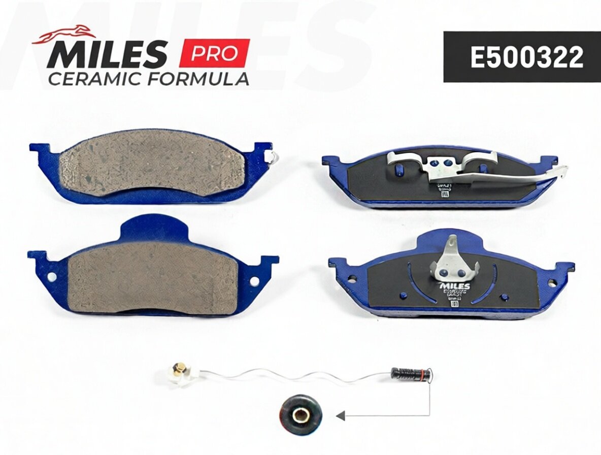 Колодки тормозные передние (Смесь CERAMIC серия PRO) MERCEDES W163 ML230-ML430 (TRW GDB1378) E500322