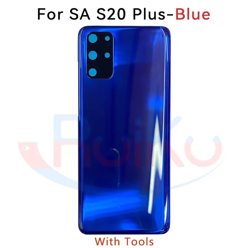 Для Samsung S20 PLUS 5G задняя крышка корпус задней двери запасная часть для S20 + с Синий, BLUE