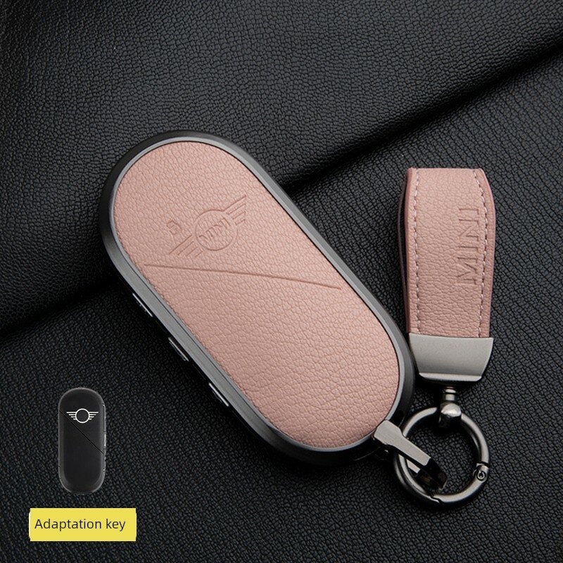 Розовый чехол для ключа BMW Mini с подвеской, французская козья кожа для новых моделей