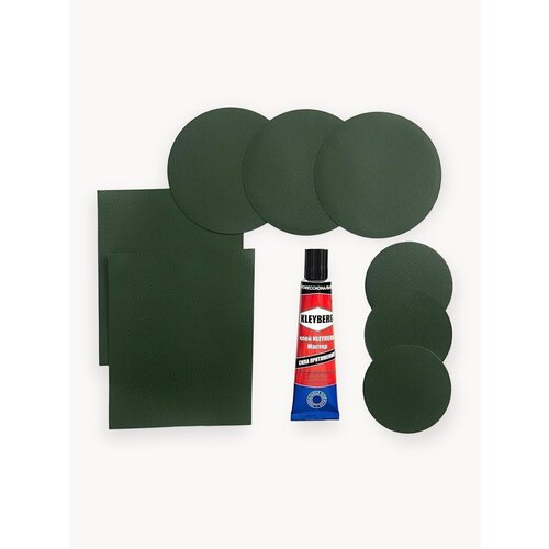 Ремкомплект для ремонта лодок ПВХ, матрасов, бассейнов, сапбордов, ватрушек и прочих изделий из ПВХ. Заплатки + клей водостойкий 30 мл.