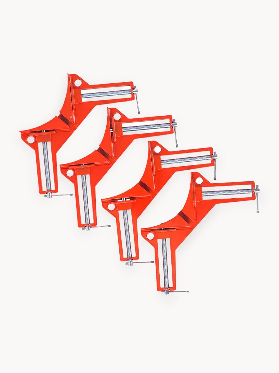 Струбцина угловая 75 мм 4 шт VIRA