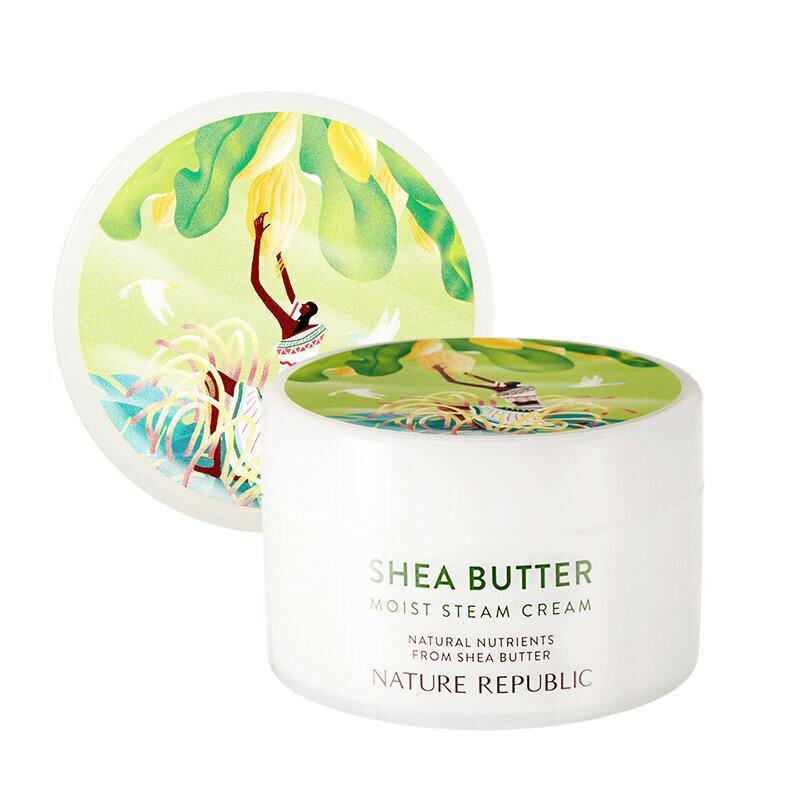 Крем для лица Nature Republic Shea Butter Moist Steam Cream увлажняющий, с маслом ши, 100 мл