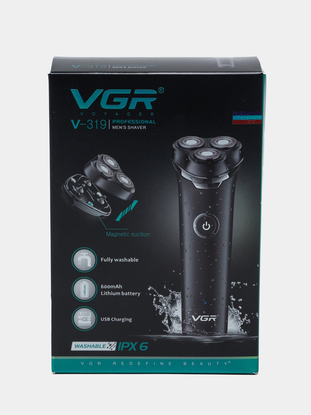 Электробритва Savdo VGR-318, водонепроницаемая, для чувствительной кожи