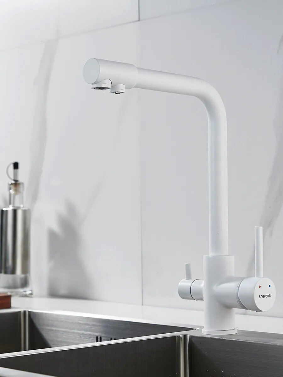 Высокий смеситель для кухни с фильтром для воды Shevanik S328C