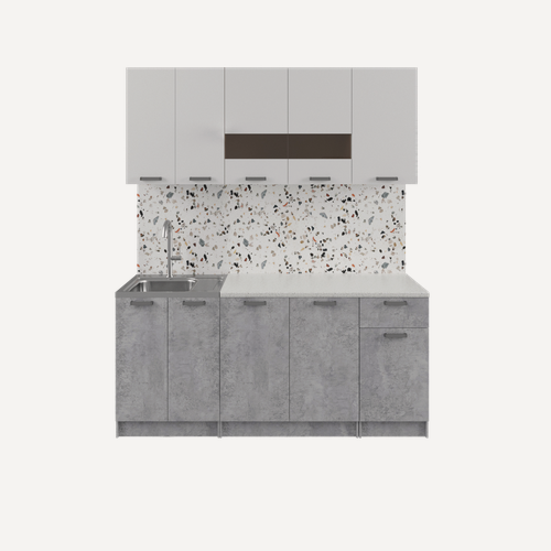 Изображение товара Кухонный гарнитур "Розалия" 1,8 м, Белый/Цемент