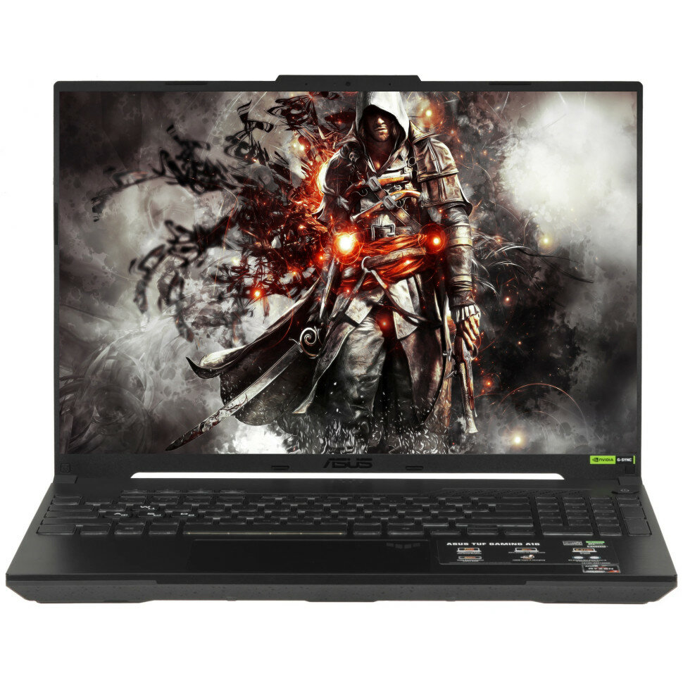 16" Ноутбук ASUS TUF Gaming FA607NUG-RL162, AMD Ryzen 7 7445HS, DDR5 16 ГБ, SSD 512 ГБ, GeForce RTX 4050 - 6 ГБ
