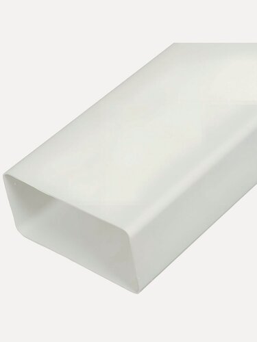 Изображение товара Воздуховод вентиляционый пластик, диаметр 110 мм, плоский, 55 мм, 1.5 м, Event, 55110 В1,5