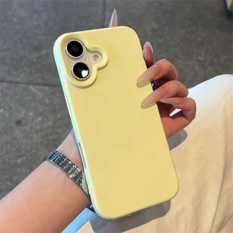 Чехол для iPhone 17 Pro Max, Air 15, 14 Plus, 13, 12, 11 Pro Max: Желтый, Yellow, iPhone 17 Air