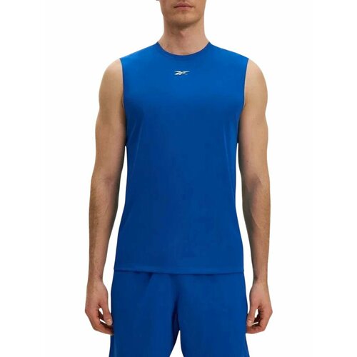 фото Майка спортивная reebok id train slvls tech tee, размер s int, голубой