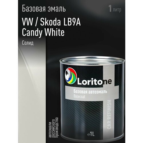 фото Loritone эмаль базовая vw/skoda lb9a candy white(1л)