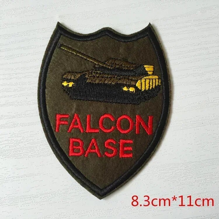 Тактическая нашивка Falcon Base с танком, 8.3x11см, TH056-H223