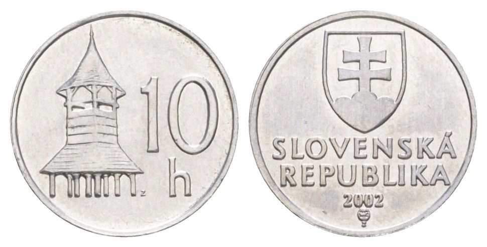 Словакия, 10 геллеров 2002 год
