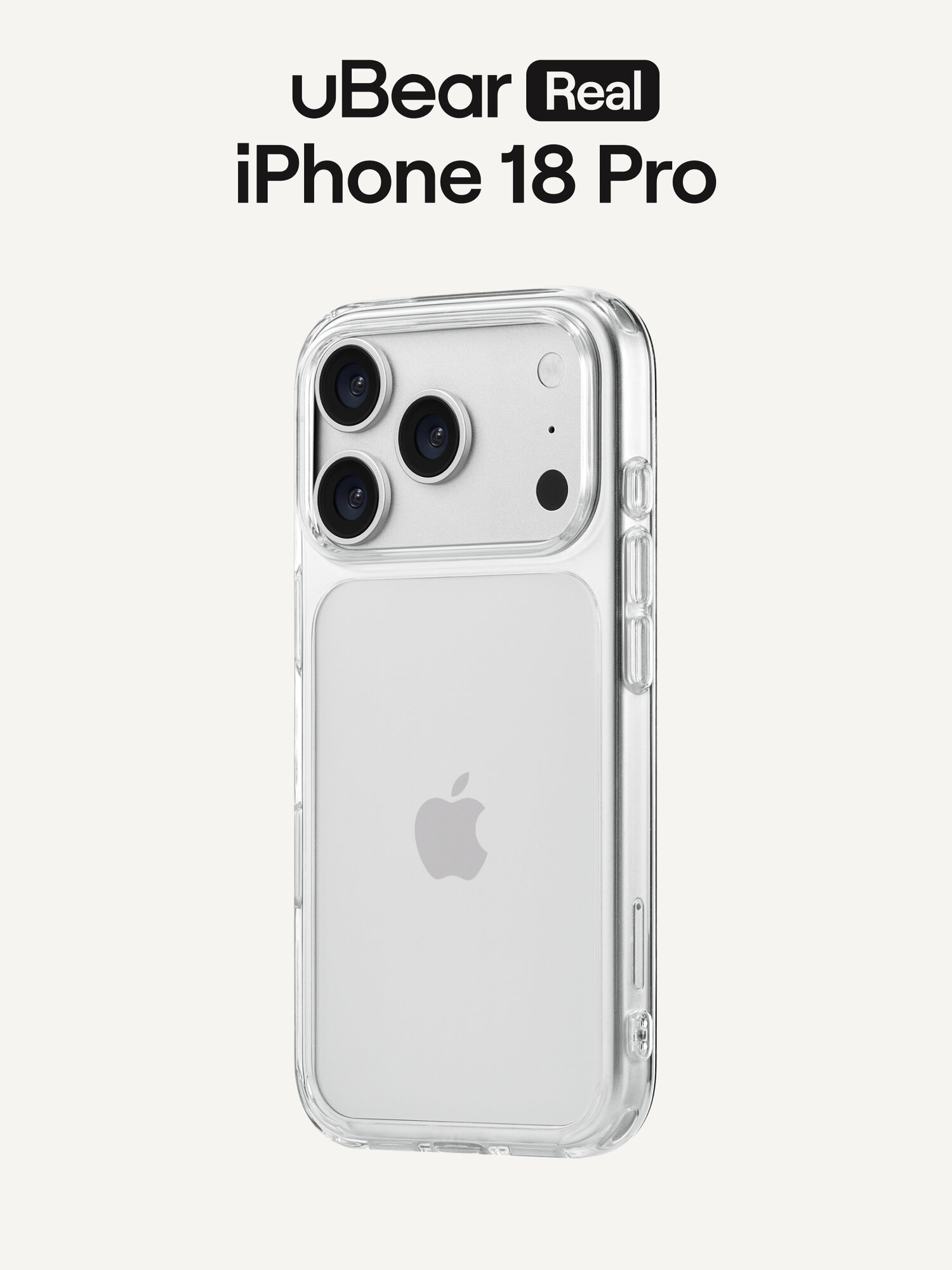 Чехол защитный uBear Real Case для iPhone 18 Pro, усиленный