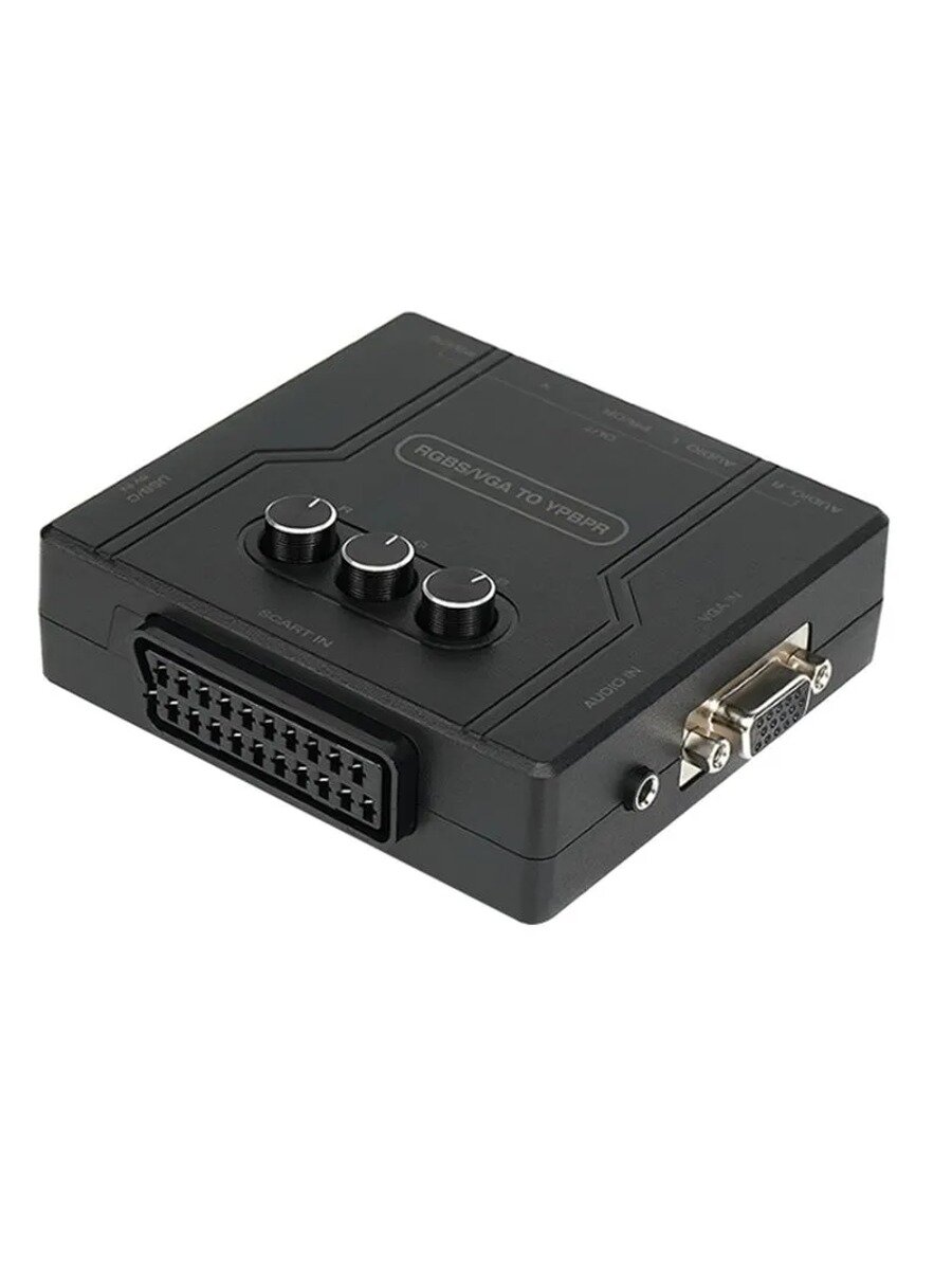 RGBS VGA To YPBPR Component Converter SCART YCBCR Для Игровых Приставок 64, PS1, PS2, Dreamcast Retro