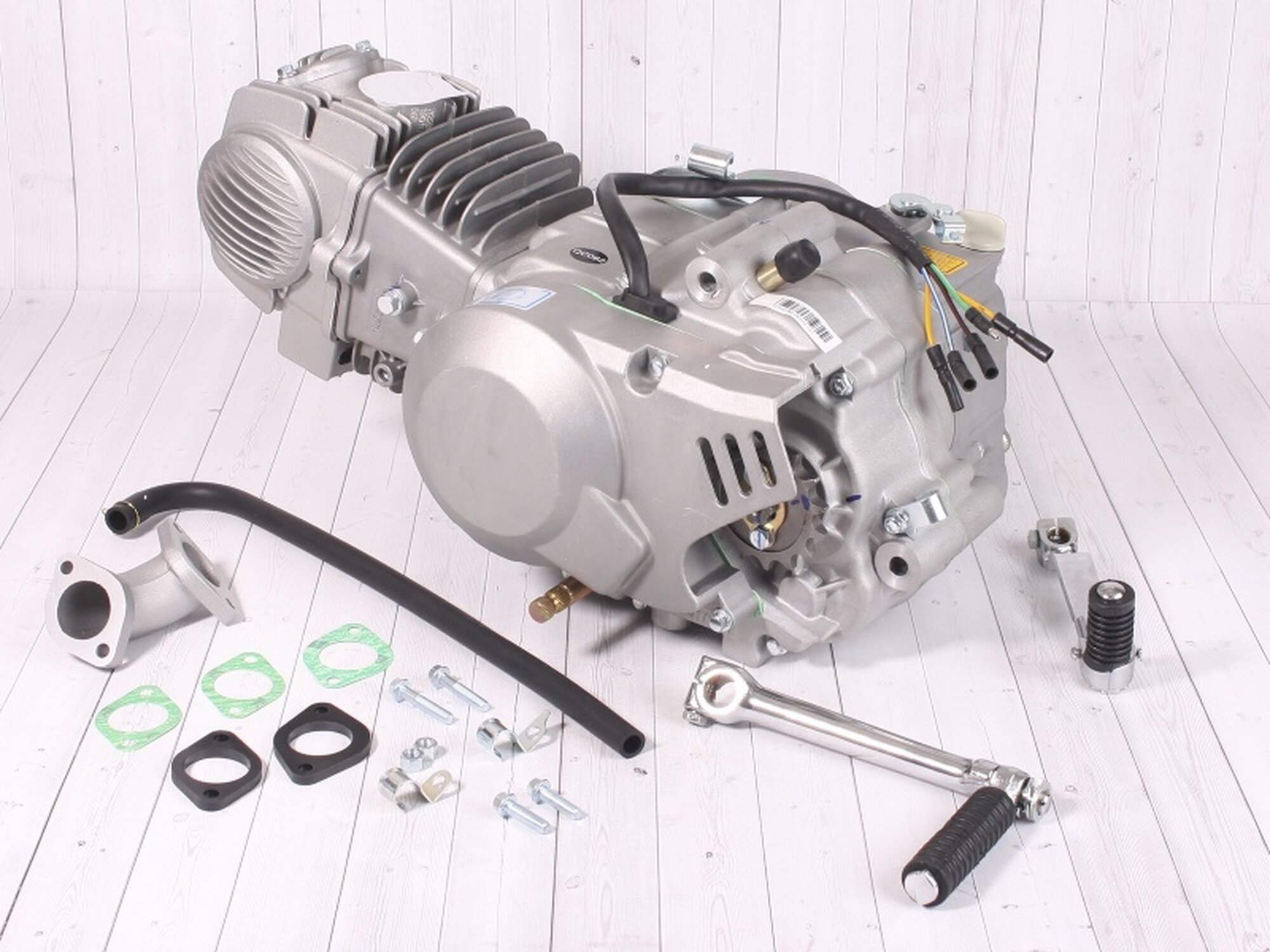 PitBikeClub Двигатель YX 140см3 в сборе, кикстартер 1P56FMJ (W063)