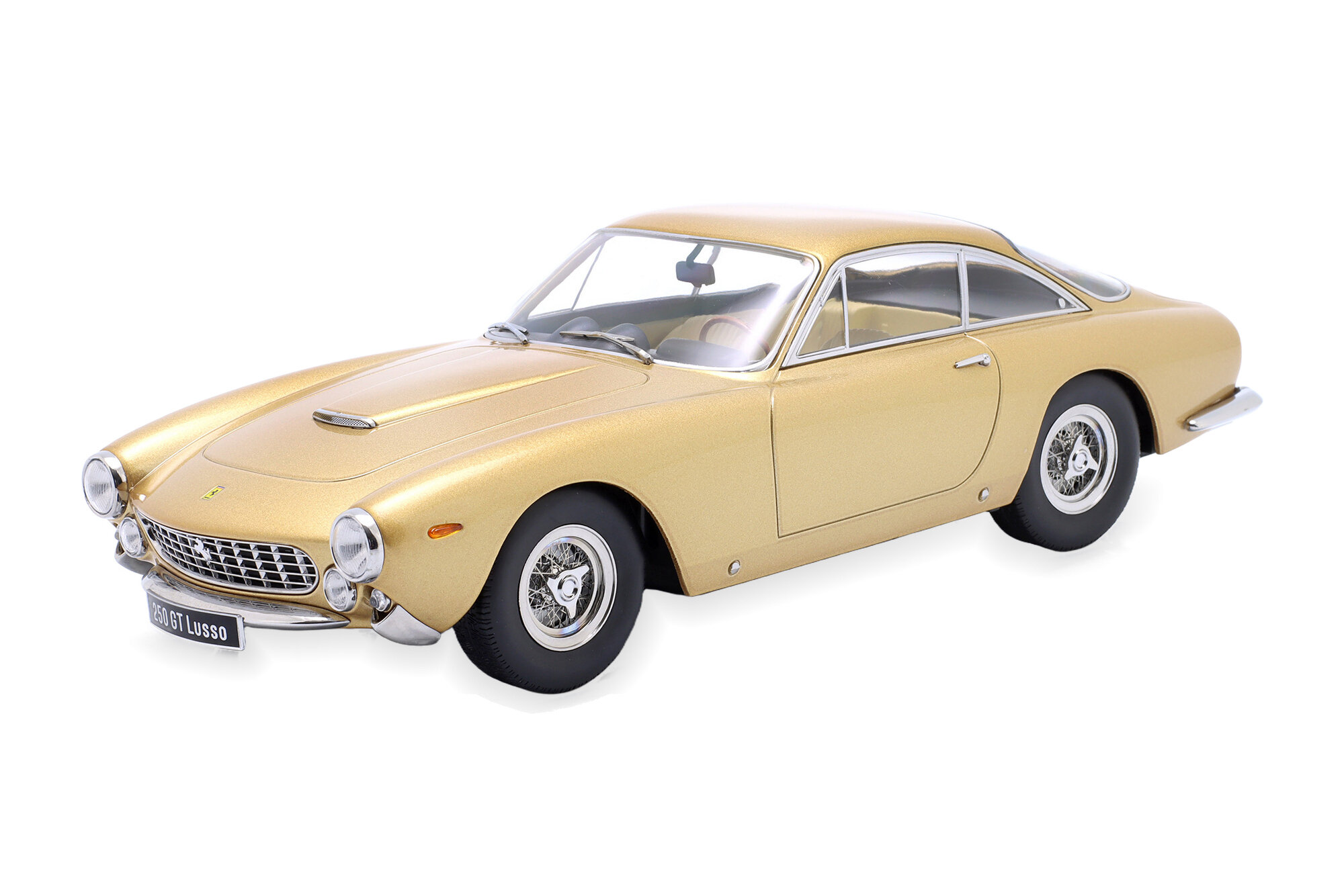 Модель коллекционная KK-SCALE Ferrari 250 gt lusso 1962 goldmetallic