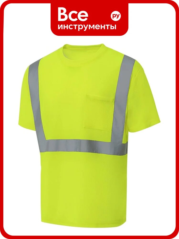 Футболка союзспецодежда котпрофи (KOTPROFI) с СВП лимонная, L (50) 4610358331303