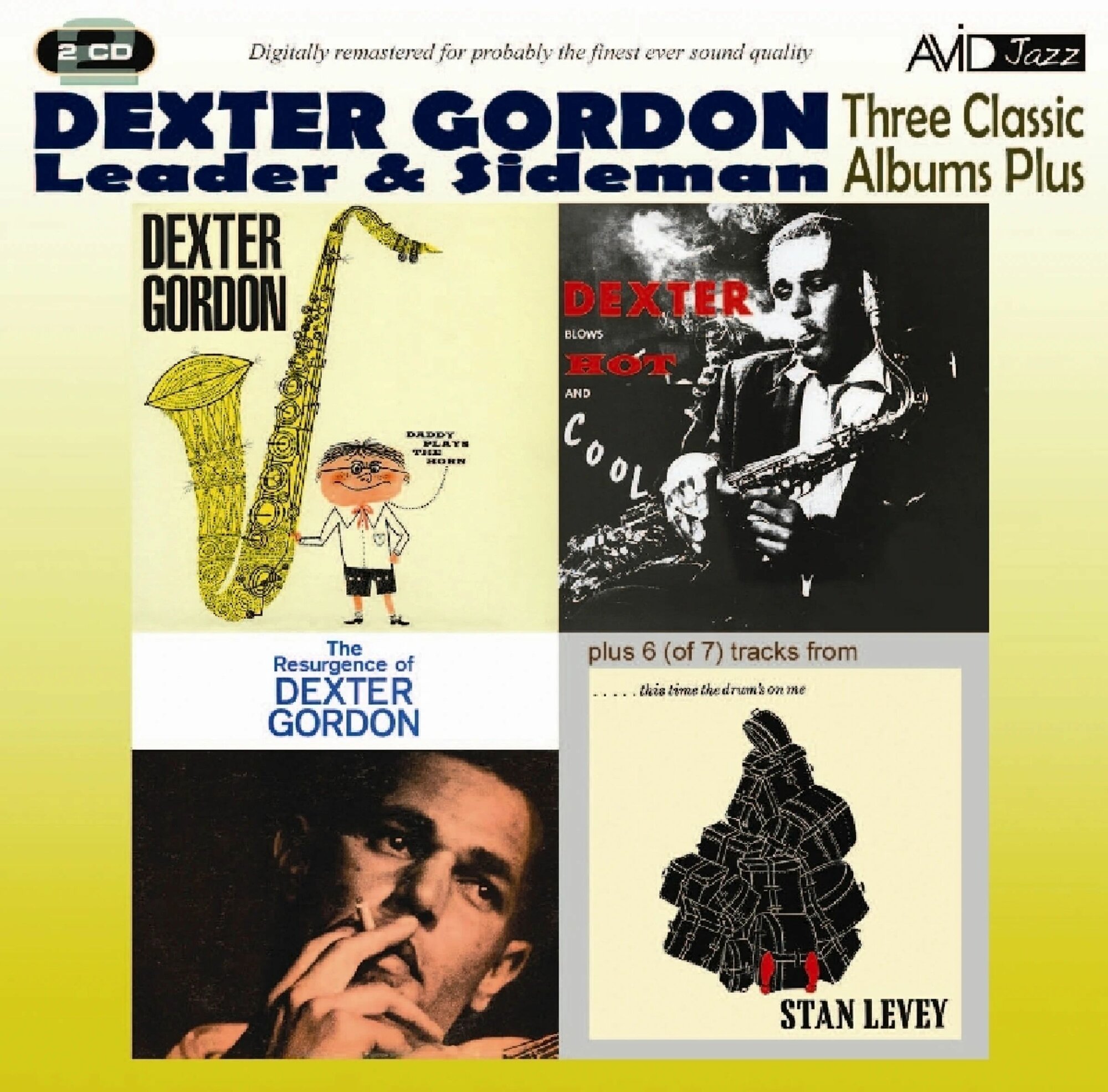 CD Диск Dexter Gordon - Blows Hot And Cool/ The Resurgence/ Daddy Plays The Horn/ Stan Levey - This Time The Drum's On Me (2CD) 2014, Jewel