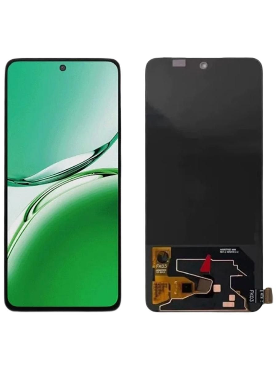 Дисплей для Realme 12 4G (RMX3871) в сборе Черный - (OLED) + набор инструментов и клей
