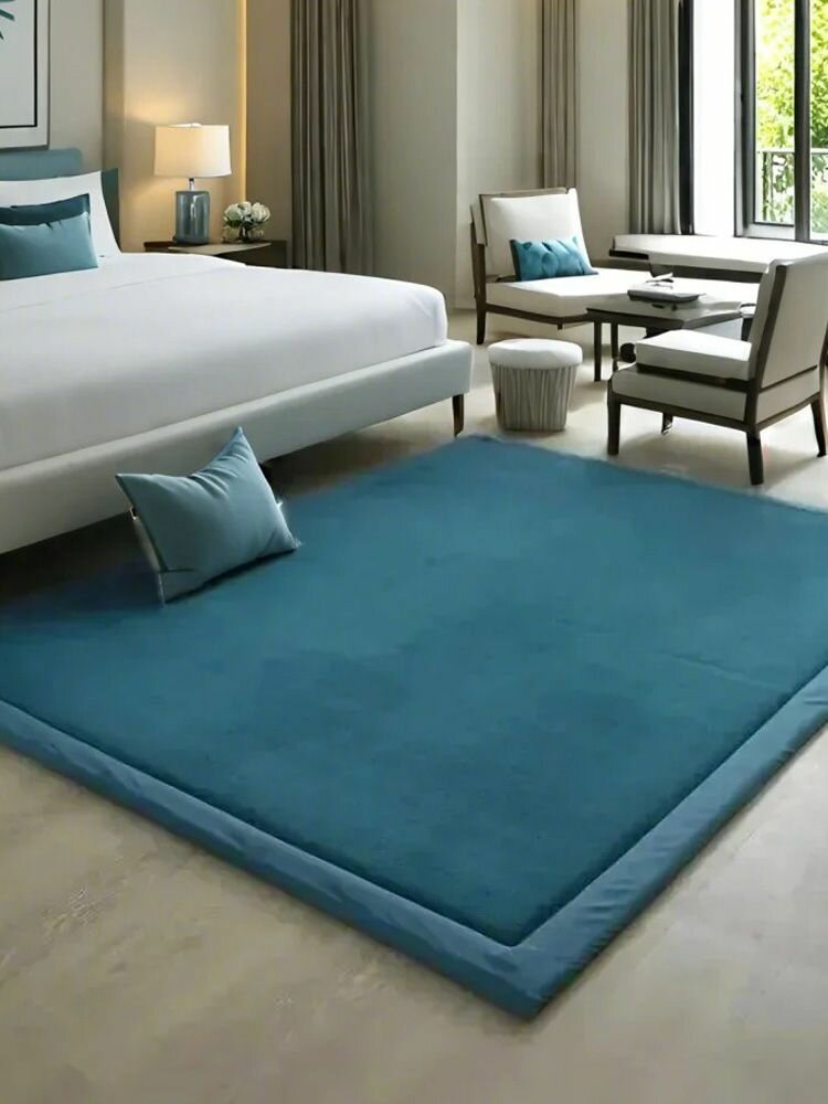 Коврик прикроватный пушистый 80x200см, коралловый пух, Подходит для гардеробной комнаты спальни детской комнаты и гостиной, Мягкий и удобный