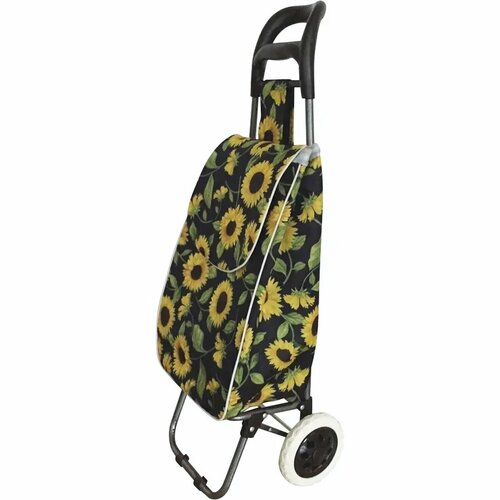 Сумка-тележка Рыжий кот, 37 л, 37х96х28 см, незабудки