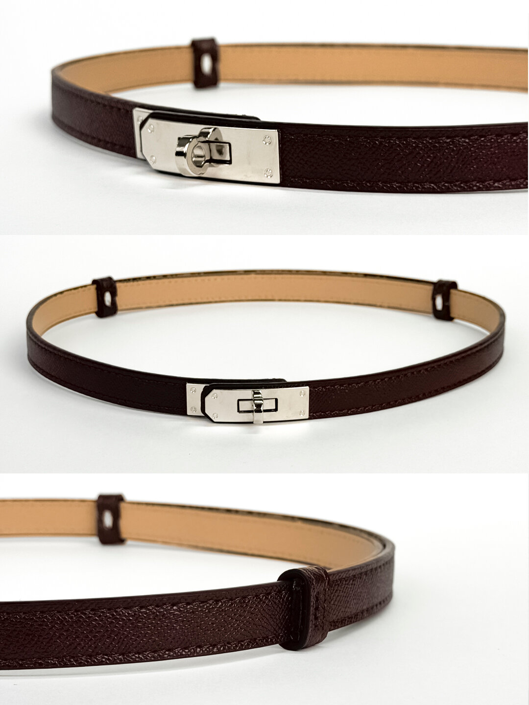 Ремень  для женщин, темно-коричневый — фото 1