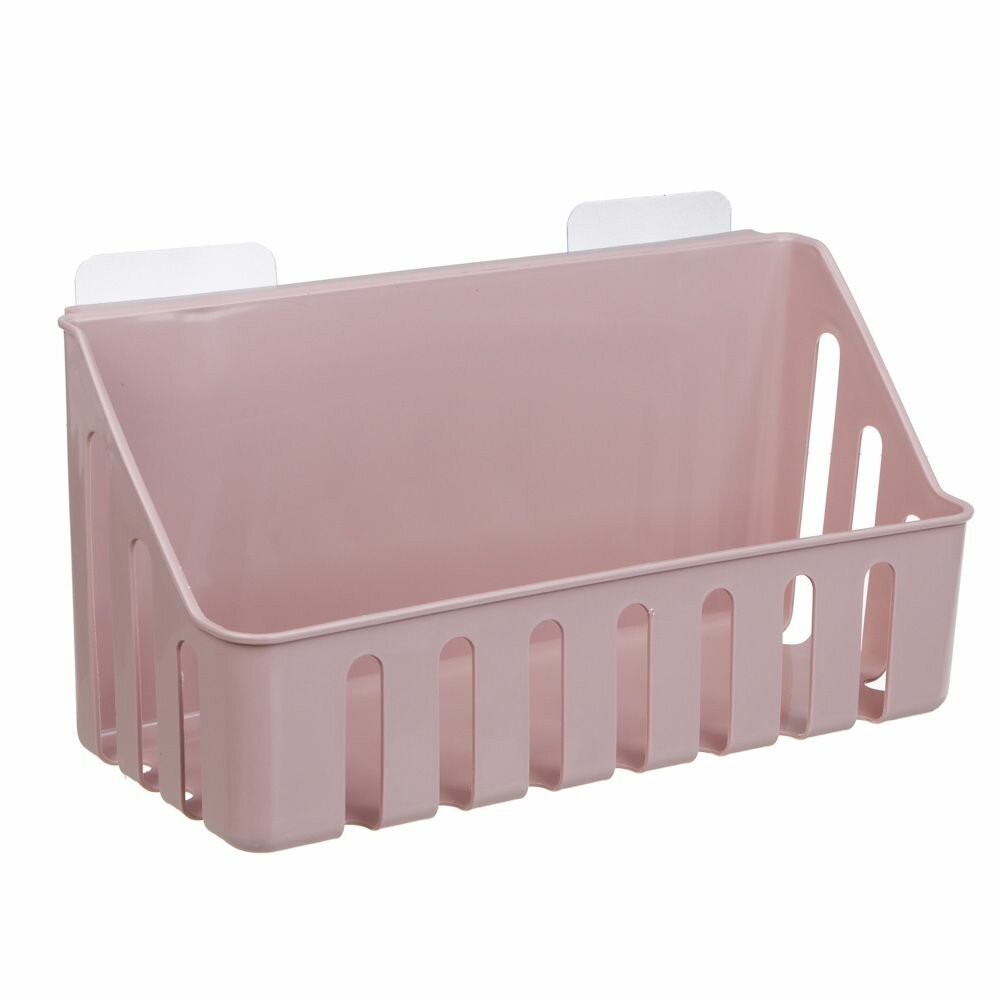 Полка настенная для кухни и ванной пластик 28x11x7 см