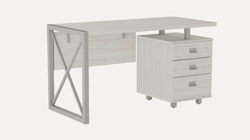 Изображение товара Стол письменный "Руби" (ЛДСП юта/грей беж), 135х64.5х75.8 см