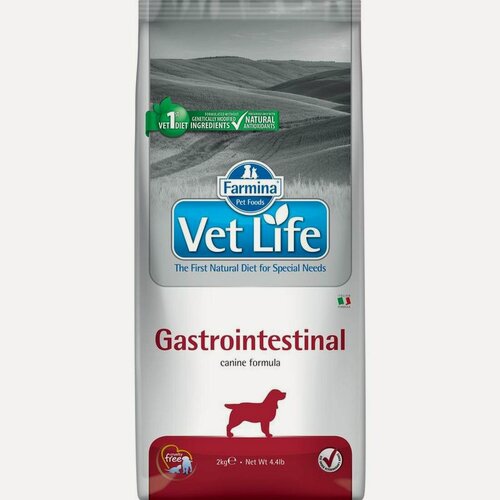Изображение товара Корм сухой Farmina Vet Life Gastrointestinal, для собак, при проблемах с ЖКТ, 2кг