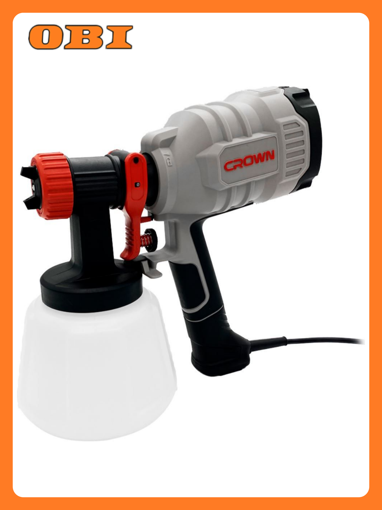 Краскораспылитель электрический CROWN CT31020 нижнее расположение бачка 650 Вт