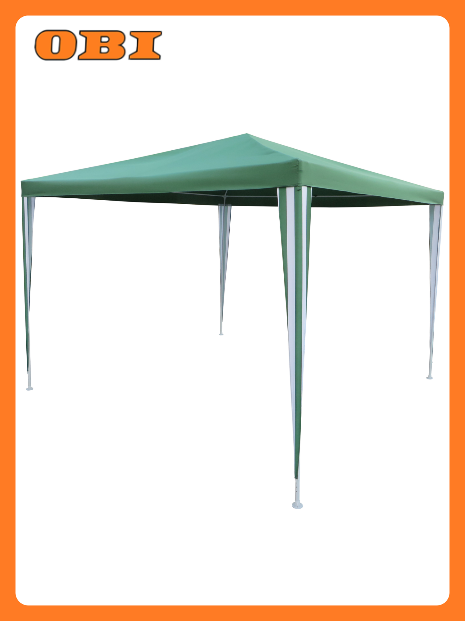 Павильон Poly металлический каркас квадратный 290 х 290 x 245 см