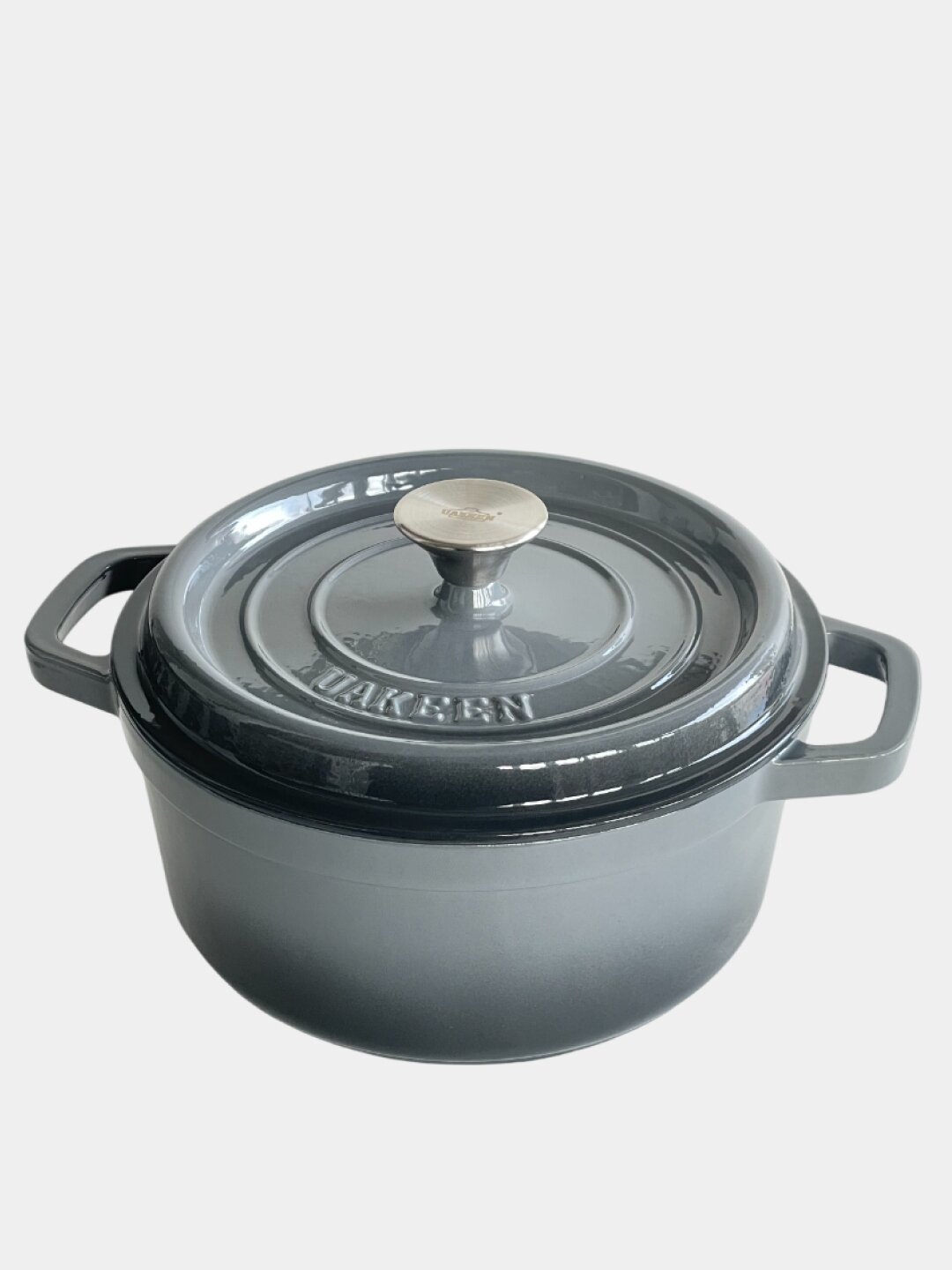 Кастрюля Uakeen, 3,8л, чугун, антипригарное покрытие, для всех типов плит