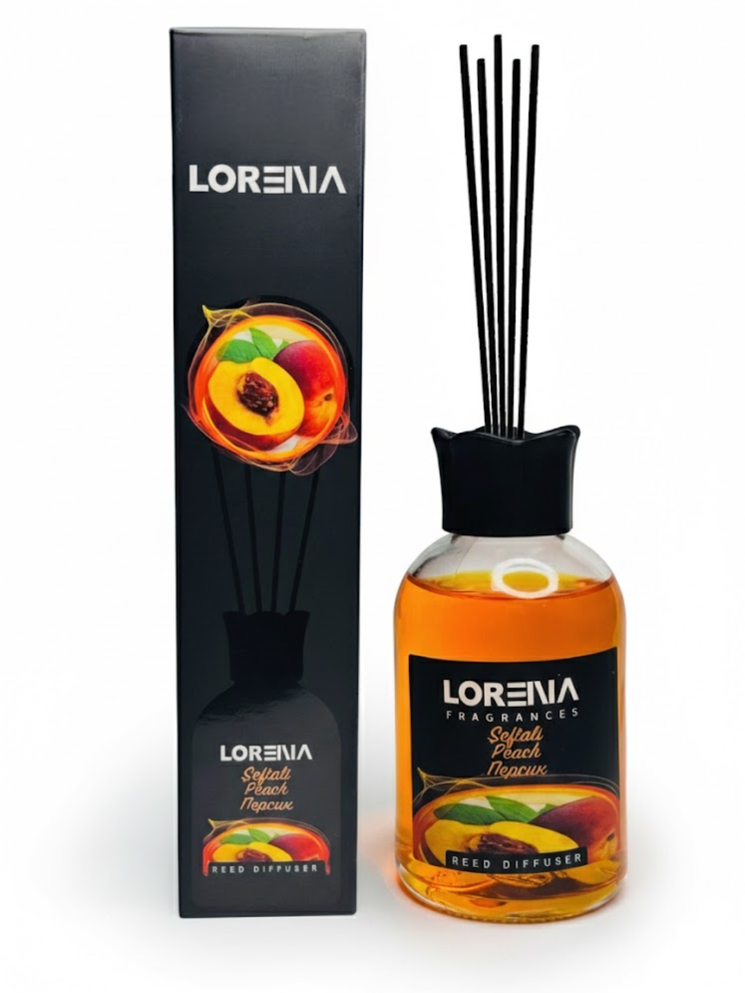 Аромадиффузор Lorena персик: Парфюм для дома с палочками Ароматизатор для дома — фото 1