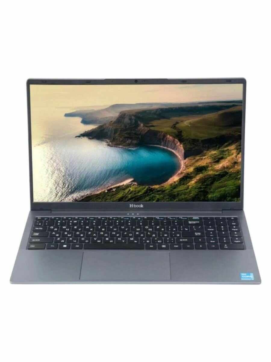 Ноутбук для работы и учебы, с Windows 11 Home, Horizont H-Book 15 IPK1 T52E3WG / 4810443004284, серебристый