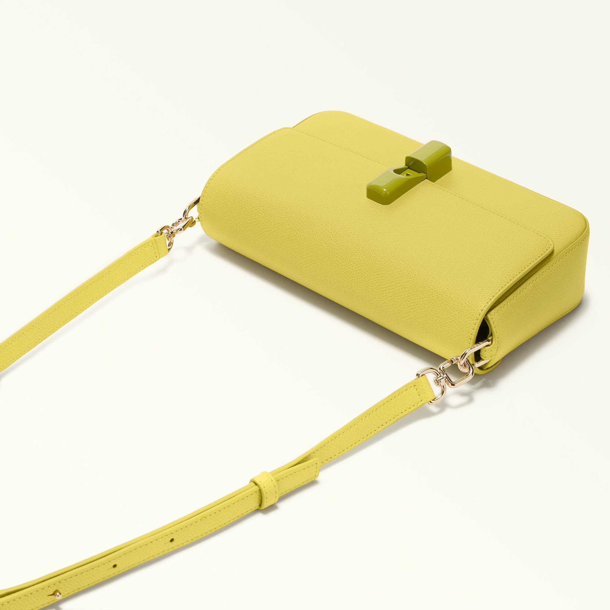Сумка кросс-боди FURLA FURLA IRIDE S CROSSBODY, фактура зернистая, желтый — фото 1