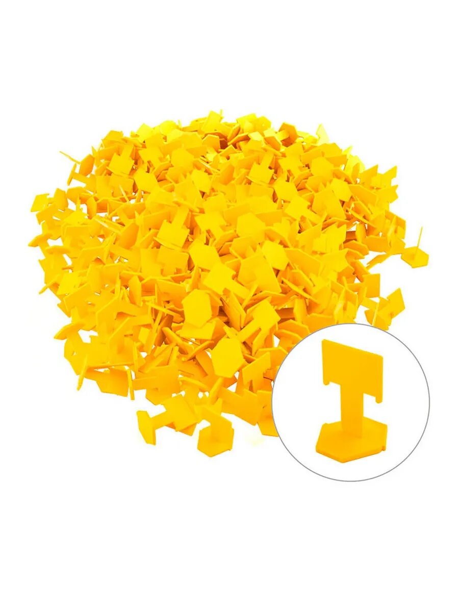 Зажим СВП (флажок) Biber 88634 1 мм (500 шт.)