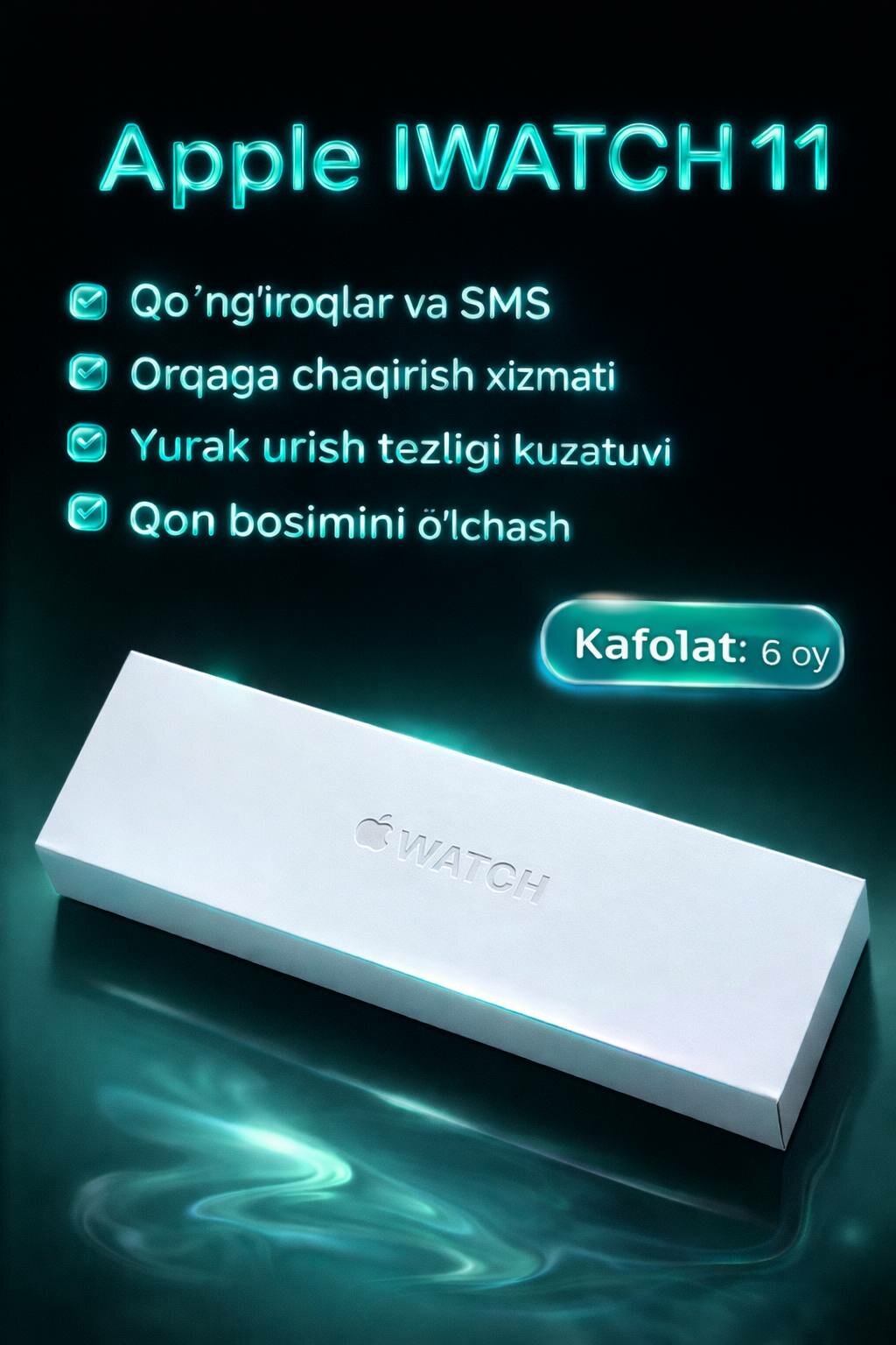 Умные часы "Iwatch series 11", Premium, мониторинг здоровья, фитнес-трекер, точность, стиль